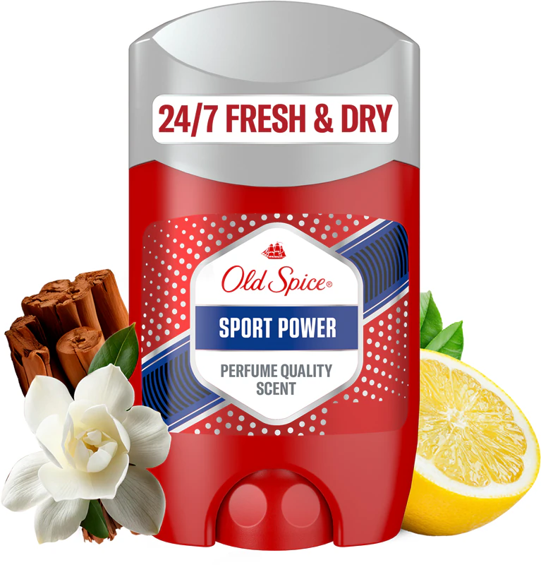 Antitranspirante em bastão Old Spice Sport Power para homens