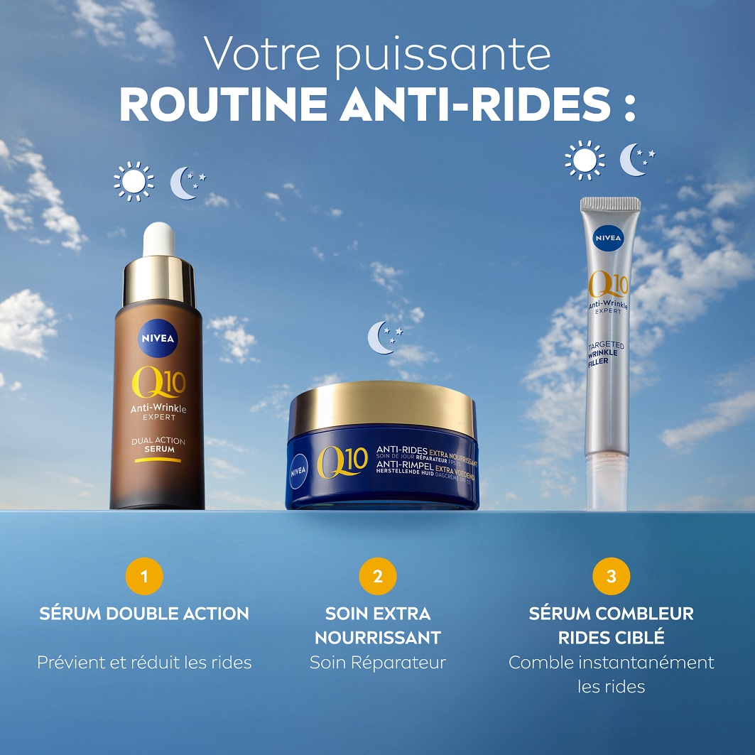 NIVEA Crème visage nuit Anti-Rides Extra nourrissant peaux sèches
