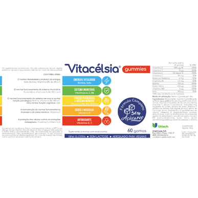 Vitacelsia gumijasti bonboni za delovanje imunskega sistema 60 gumijastih bonbonov 60 gumijastih bonbonov