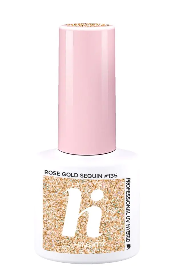 Hi Hybrid Lakier hybrydowy 135 Rose Gold Sequin