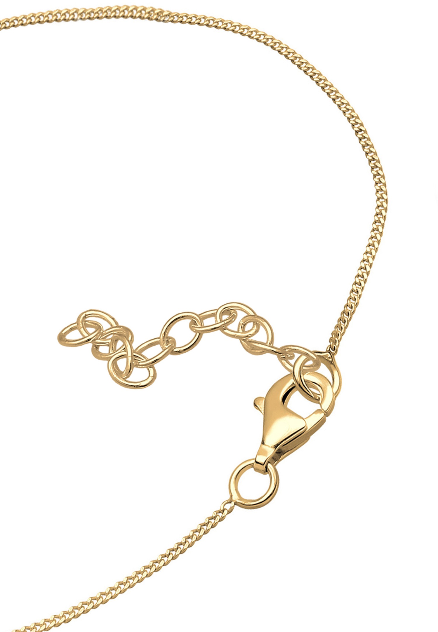 Elli Femmes Cœur Entrelacé Connexion en Argent Sterling 925 Plaqué Or