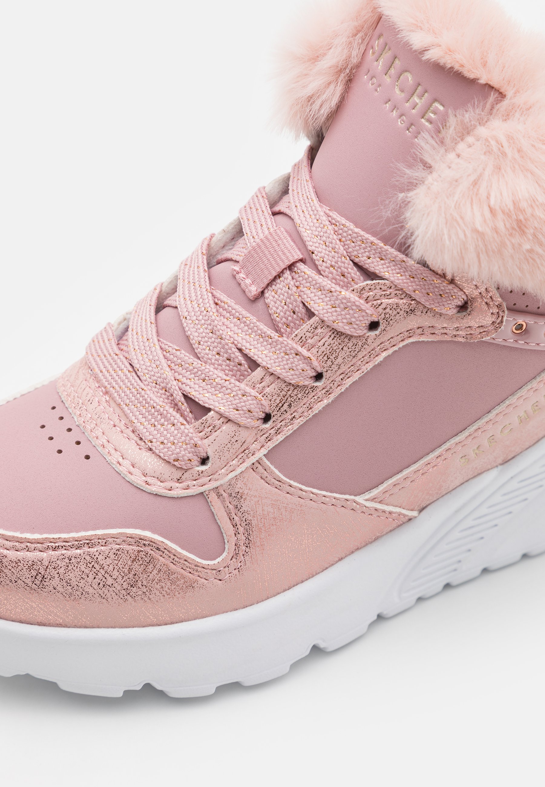 Skechers UNO LITE - Kotníkové boty na šněrování - black