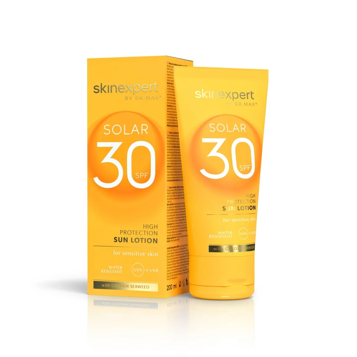 Skinexpert by Dr. Max SOLAR Skinexpert päikesekaitsepiim SPF 30 200 ml Keskmise tugevusega päikesekaitse
