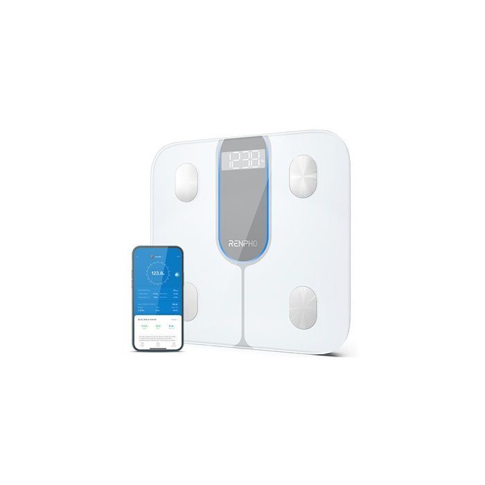RENPHO - Balance connectée Elis 1C - Bluetooth - Blanche