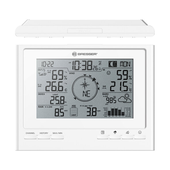 Stație meteo wireless ClimateScout 7 în 1, albă