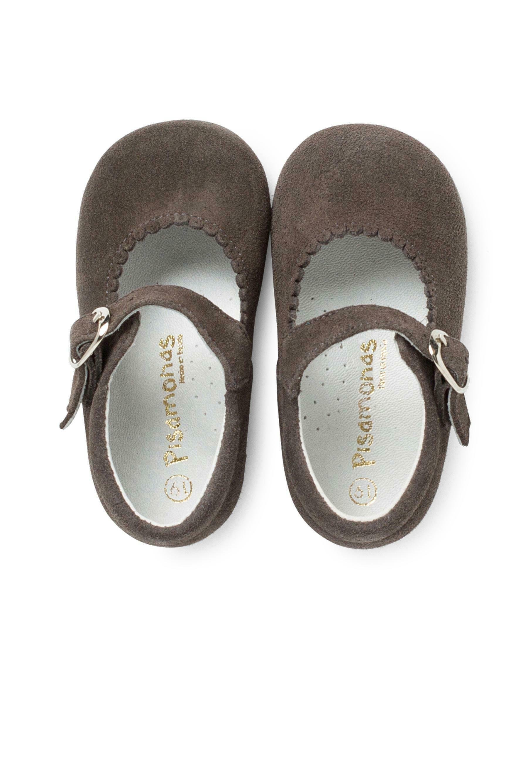 Pisamonas gesp - babyschoenen - grijs
