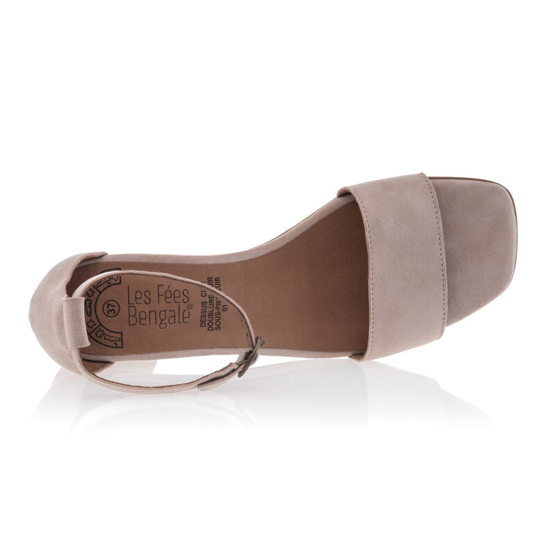 Beige sandaler / åben tå sko til kvinder