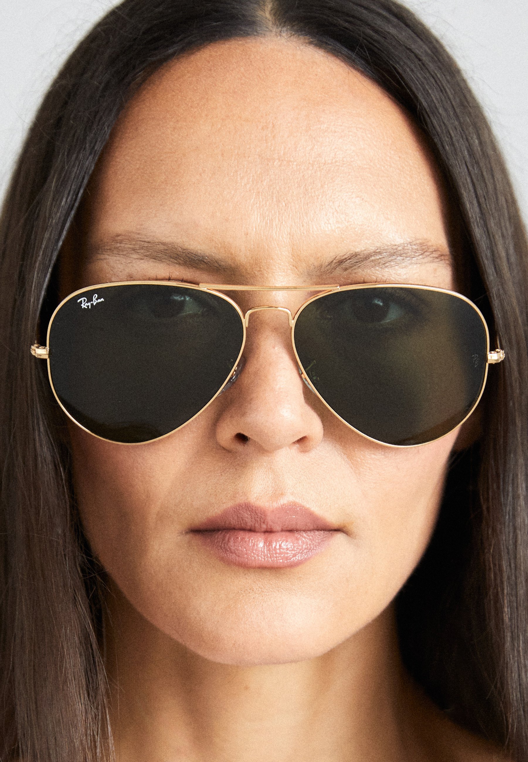 Lunettes de soleil Ray-Ban AVIATOR GRANDES UNISEXES - couleur or