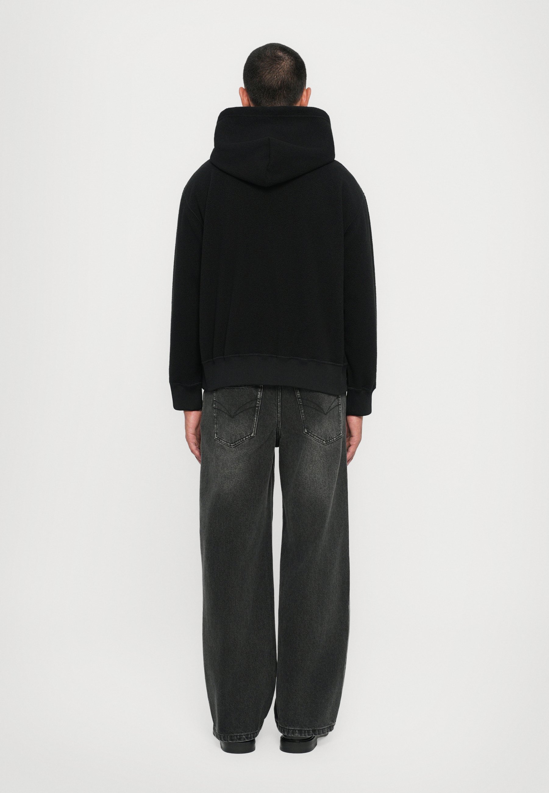 MM6 Maison Margiela fleece trui - zwart