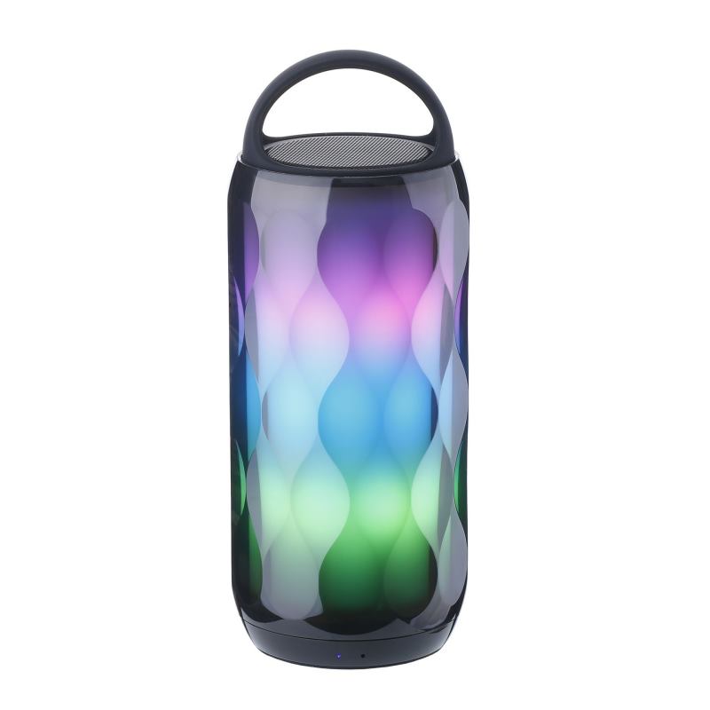 New Portable Wireless LED Colorful Crystal Music Light Bass Stereo Speaker With Touch Variable Lamp Mode For Bedroom Outdoor