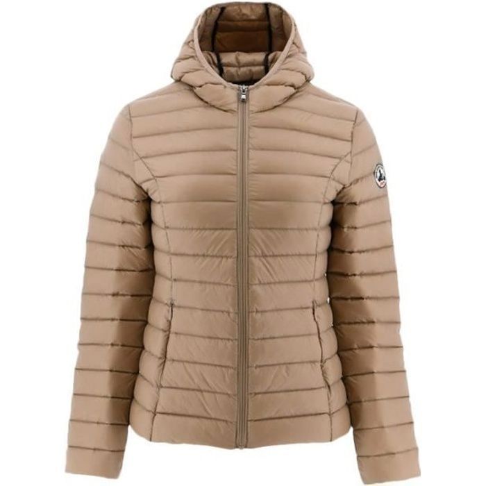 Chaqueta acolchada para mujer JOTT CLOE, color beige - Ligera y ajustada - Relleno de plumas y plumón