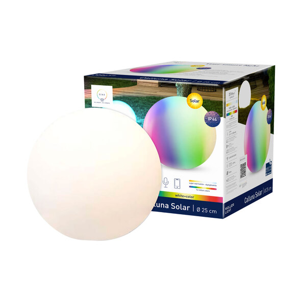Sferă luminoasă LED inteligentă pentru exterior Calluna Solar, Ø 25 cm