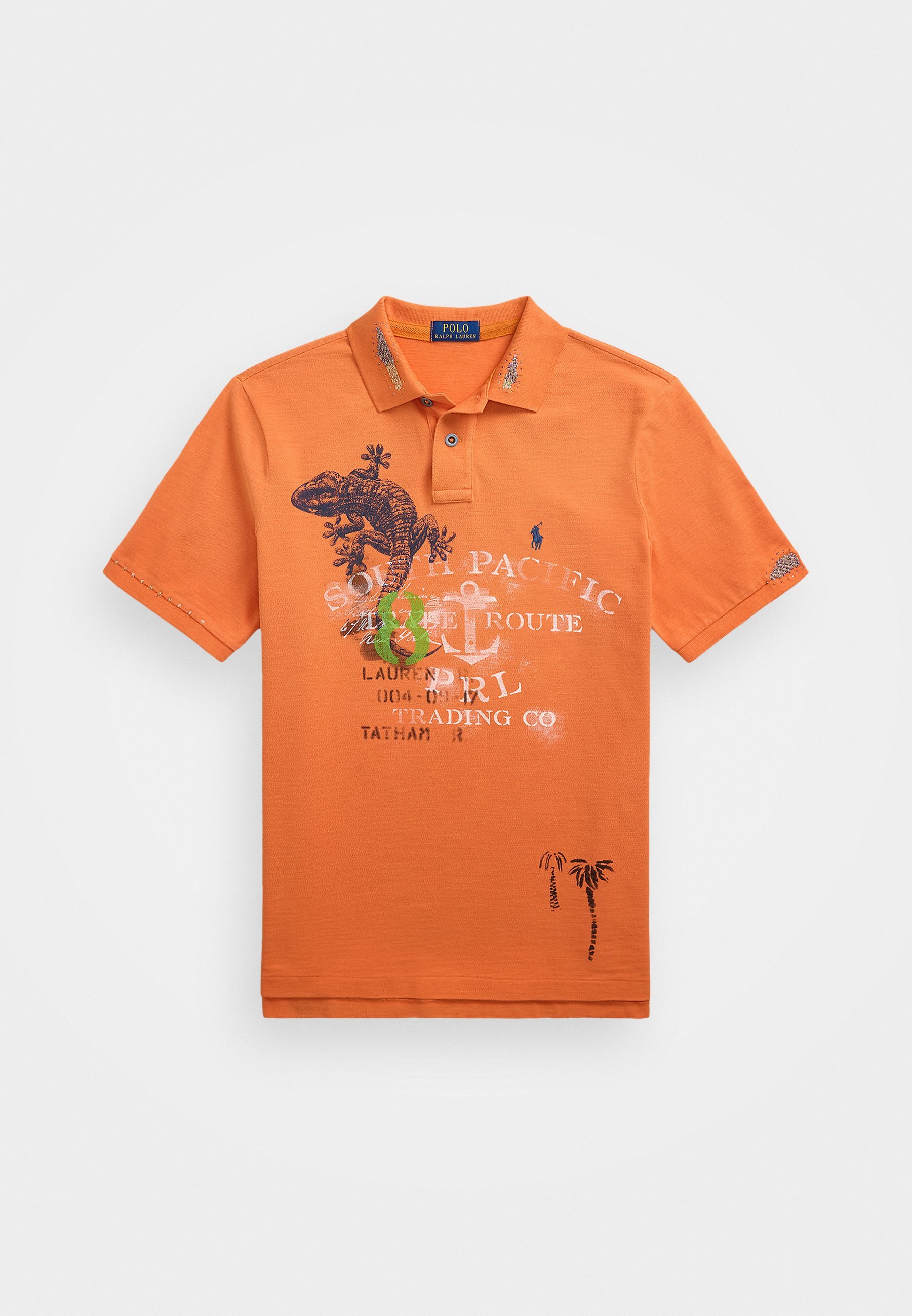 Polo Ralph Lauren CLASSIC FIT MESH GRAPHIC POLO SHIRT - Polo - Kona Orange