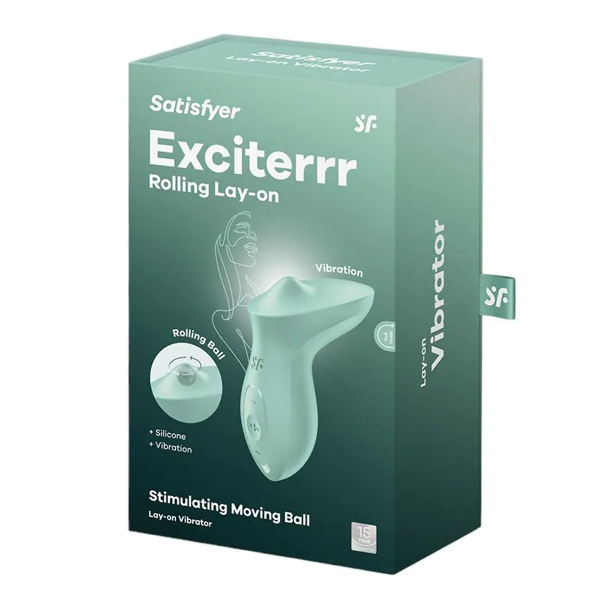 Satisfyer Exciterrr Wibrator Łechtaczkowy Typu Lay-On Z Koralikami, Mint
