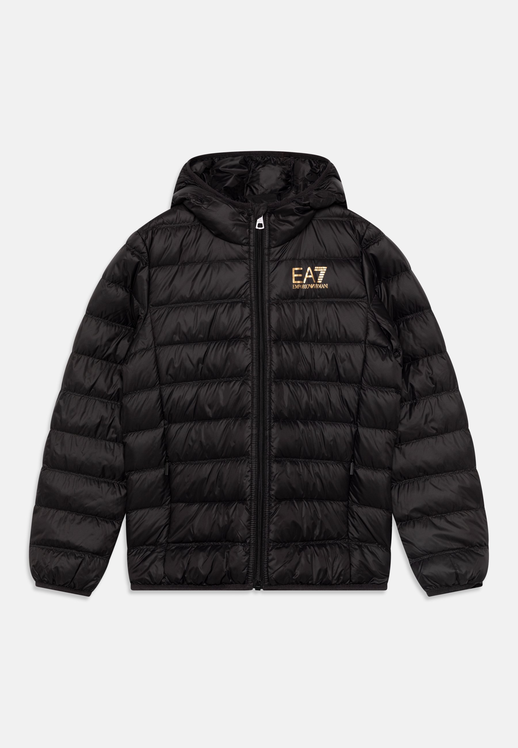 Jaqueta EA7 Emporio Armani UNISSEX - Jaqueta de plumas - preta/dourada