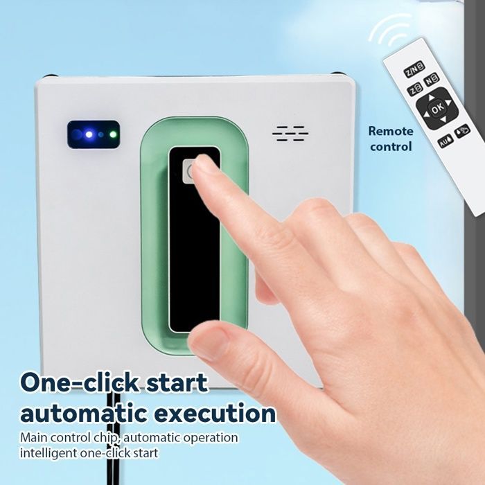 Robot limpiacristales de 2500 Pa, 72 W, depósito de agua de 50 ml, control por aplicación y mando a distancia.