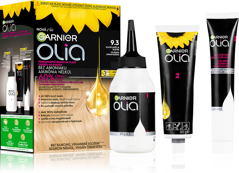 Kit permanente de coloração capilar Garnier Olia Big Kit