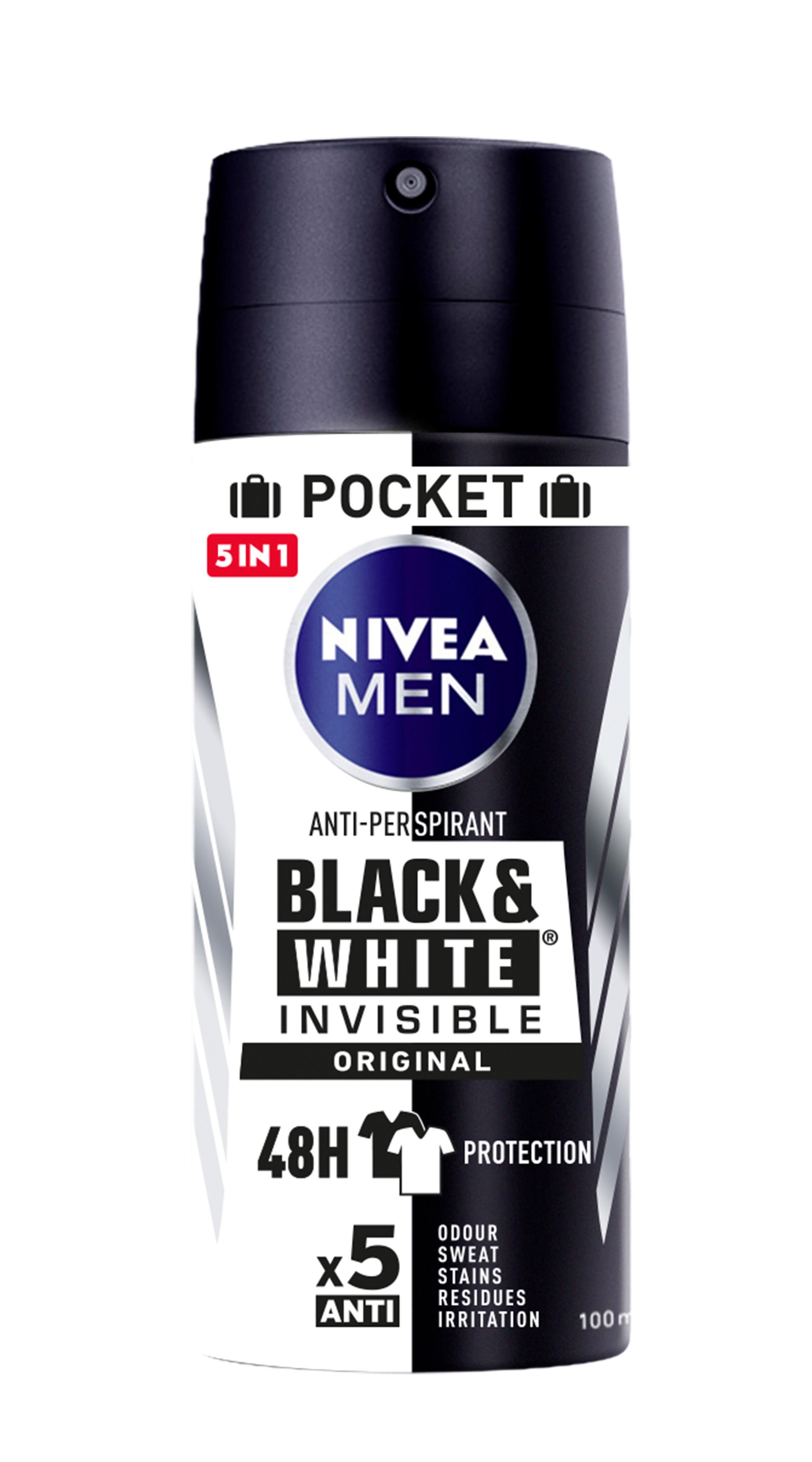 Vyrams skirti nematomi purškiamieji dezodorantai „Black & White Invisible Original“