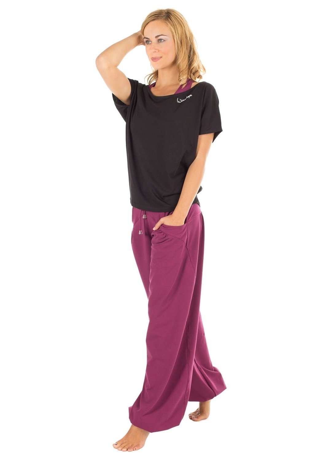Winshape T-shirt met korte mouwen voor sport - Zwart
