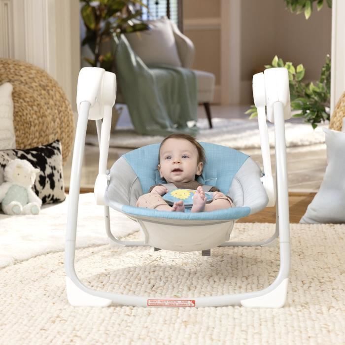 INGENUITY Sun Valley elektrische babywipper/schommelstoel, 2 speeltjes, verstelbare zitting - Babycadeau