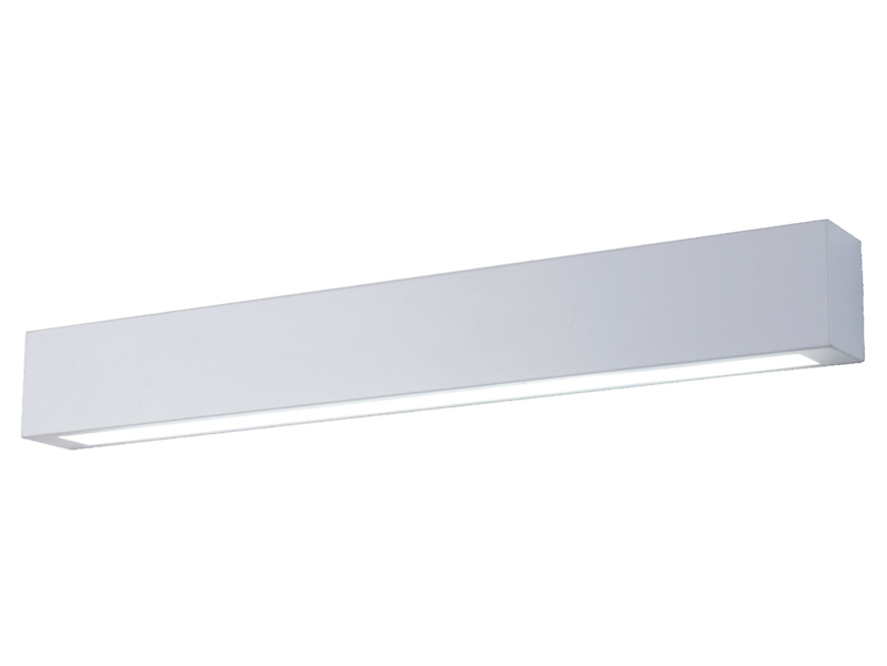 Kinkiet łazienkowy Ibros LED 93 cm metalowy biały