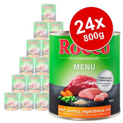 Pacote Rocco Menu Saver com 24 unidades de 800g