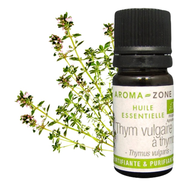 Organický esenciální olej z tymiánu s thymolem z Provence 5ml