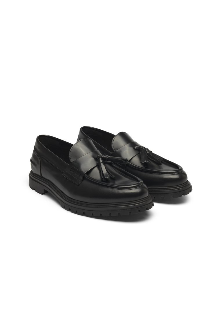 Les Deux THATCHER POLIDO TASSEL LOAFER UNISEX - Smart slip-ons - black