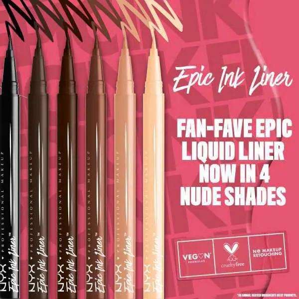 Nyx Professional Makeup Epic Ink Liner, creion de ochi cu lapte și ciocolată