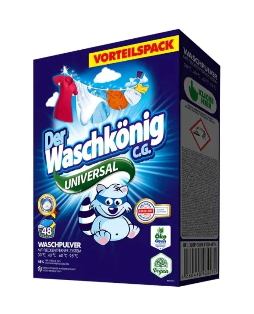 Der Waschkonig C.G. Universal Proszek do prania, 2,88 kg