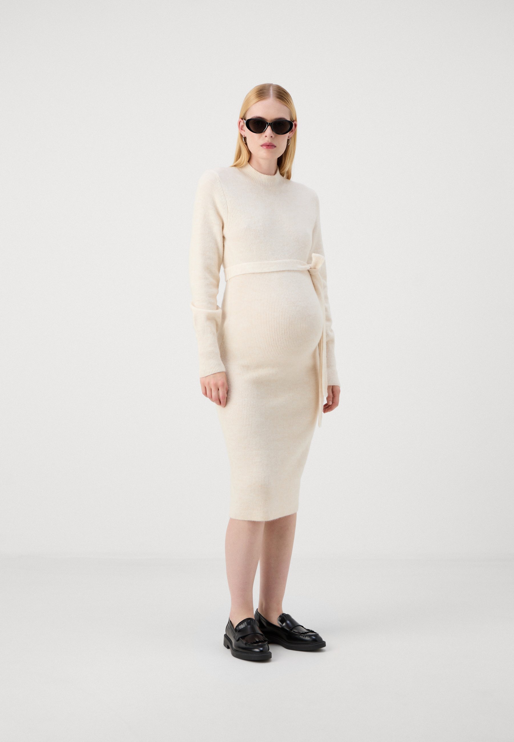 Vero Moda Maternity VMMPIPPA HIGHNECK DRESS - Truijurk - berkenhout