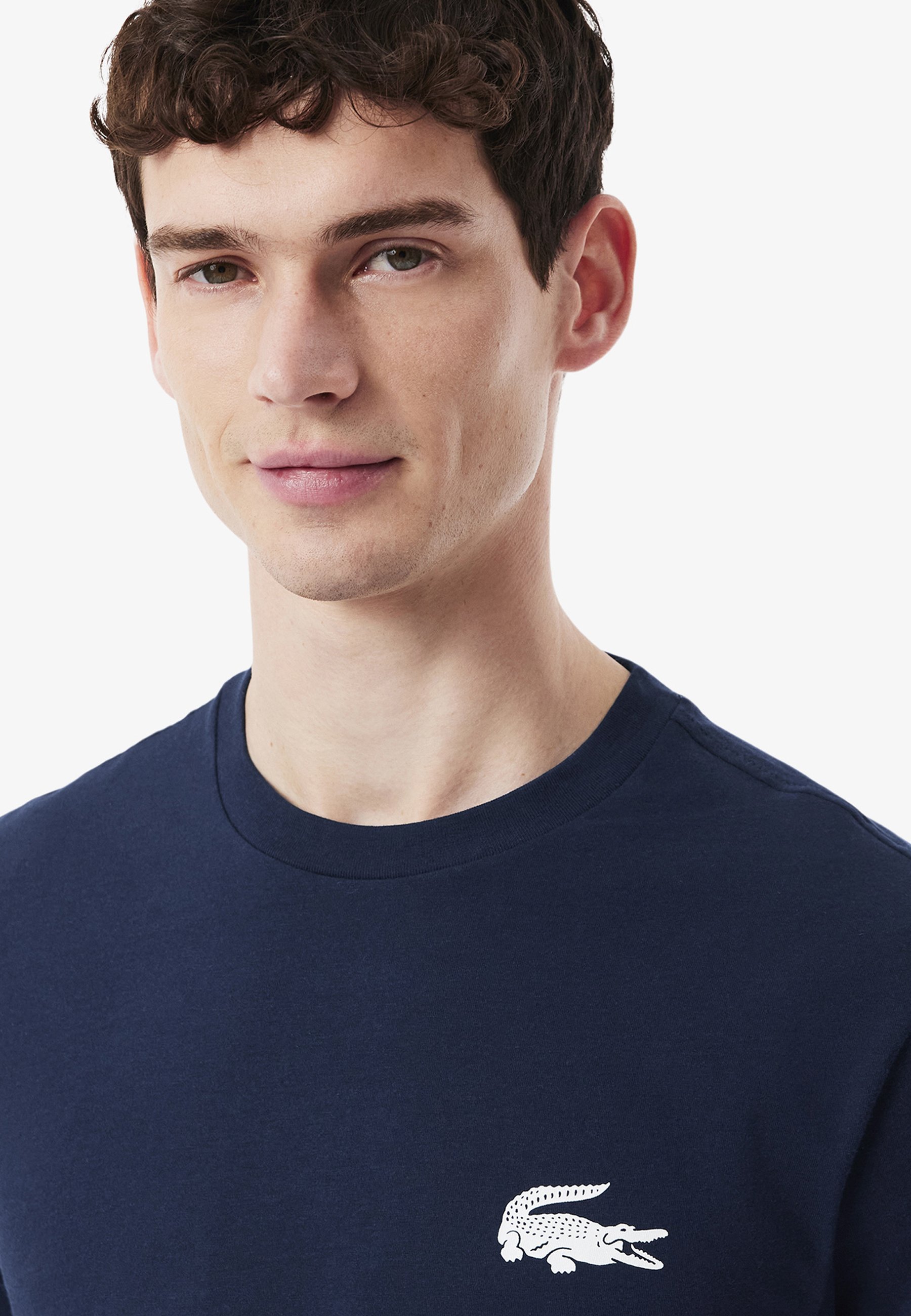 Lacoste T-shirt - T-shirt met print - blauw marine wit