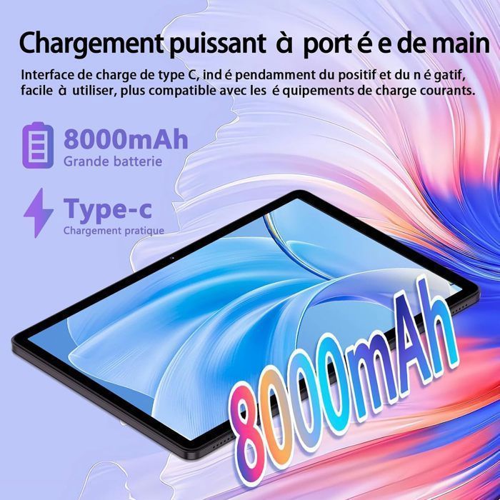 SKYEGG 11-inch Tablet - 24GB RAM, 256GB Storage - Android 14 - Widevine L1 | Netflix HD - 8000 mAh Battery, 5G WiFi - 5MP + 13MP Cameras - GPS