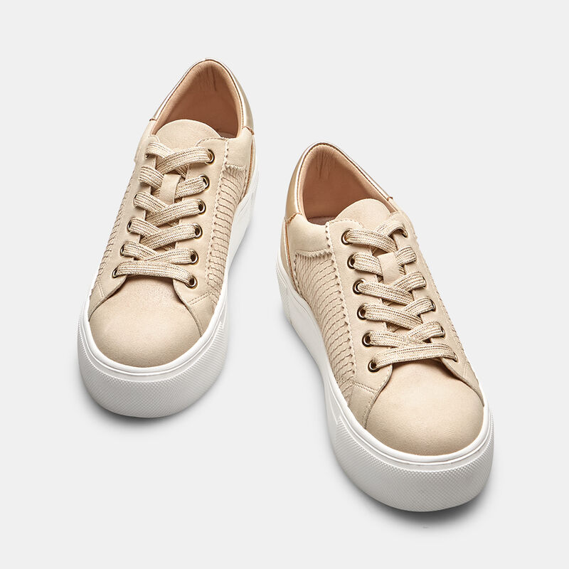 Damsneakers med platåsula