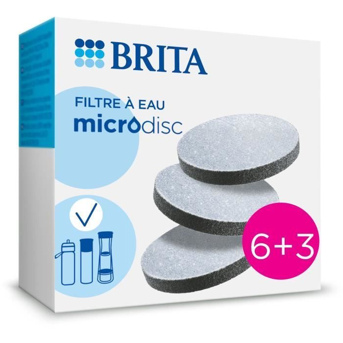 Cartucce BRITA MicroDisc - Confezione da 9 - 1 filtro = 1 mese di filtrazione