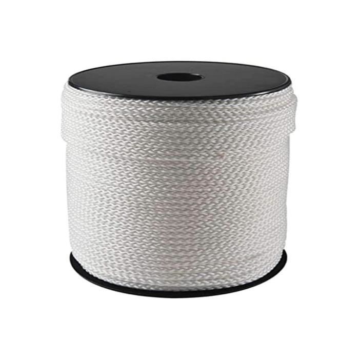 Trenza - Polipropileno - 5 mm x 100 m - Blanca