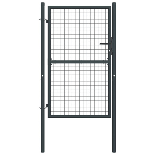 Furtka ogrodowa Antracyt 100 x 250 cm Stal vidaXL