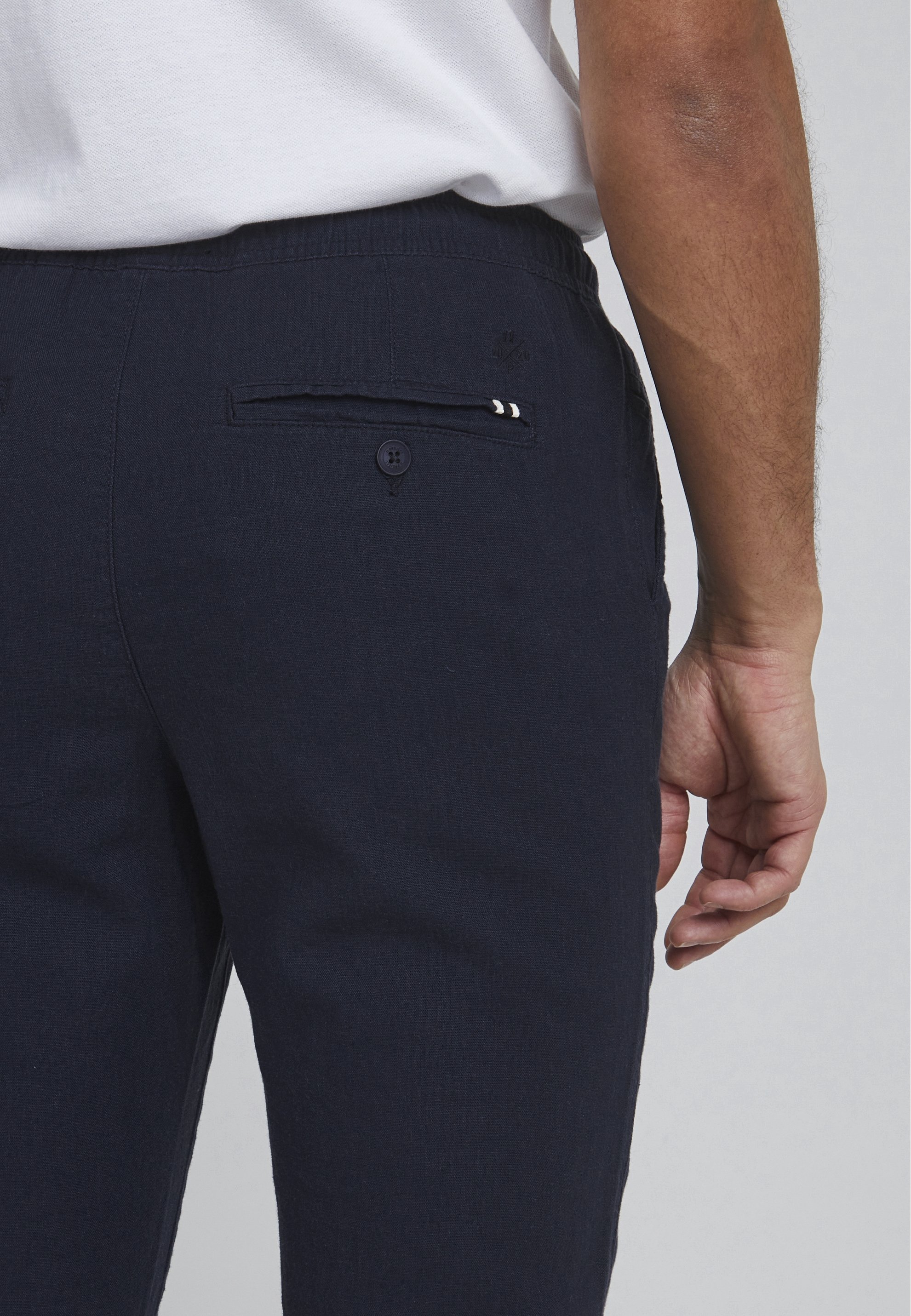11 Project PROEYVIND LINEN MIX - Broek - insignia blauw