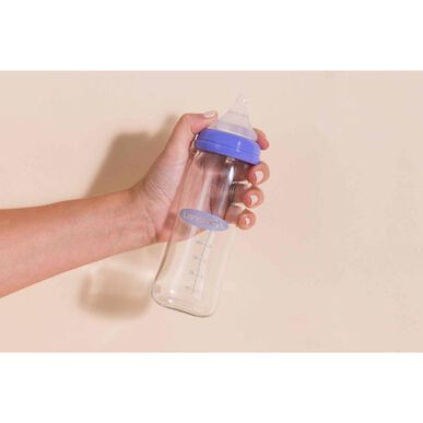 Lansinoh lasinen tuttipullo Naturalwave-tutilla, 240 ml