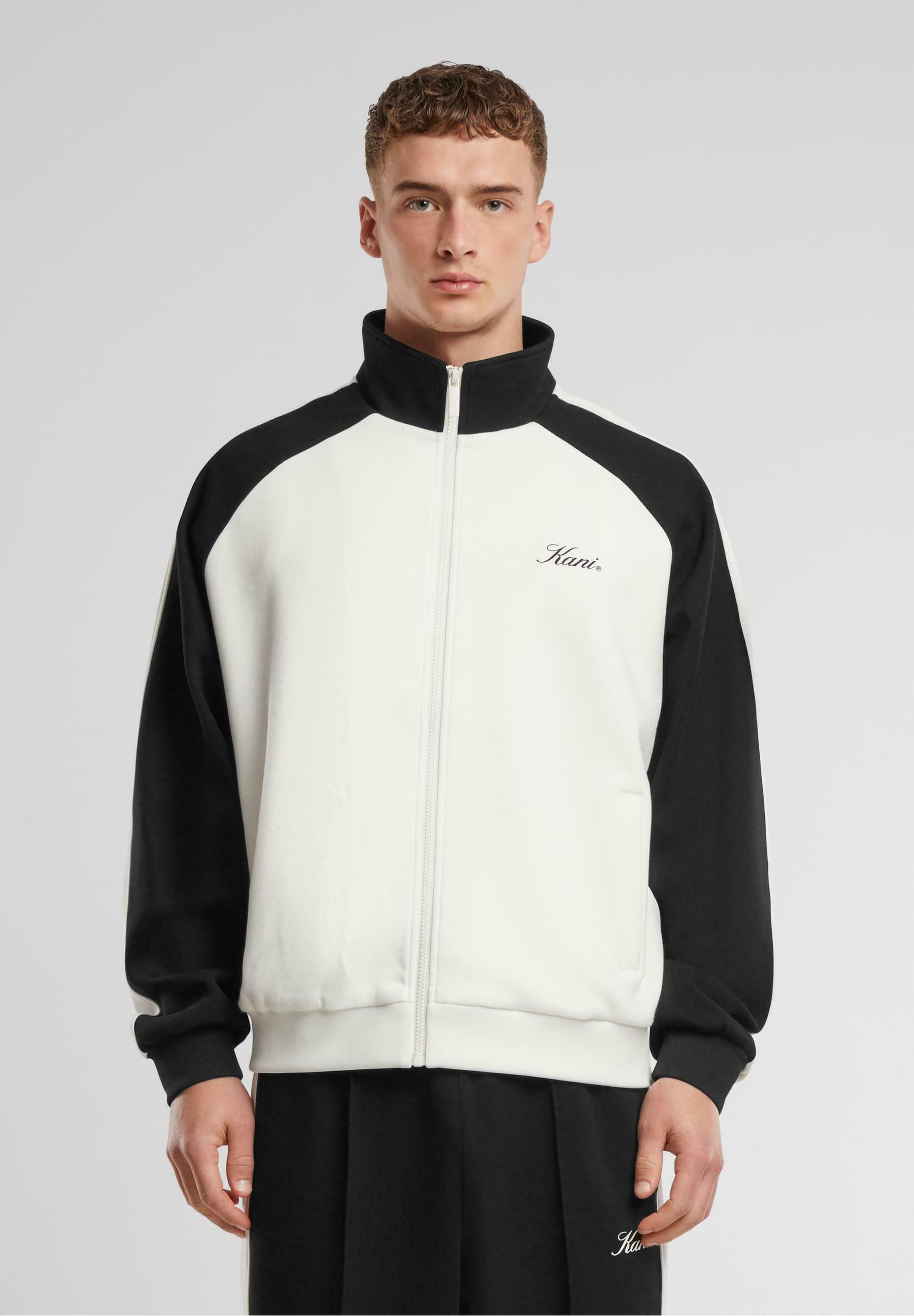 Karl Kani SIDESTRIPE - Trainingsjack - gebroken wit zwart