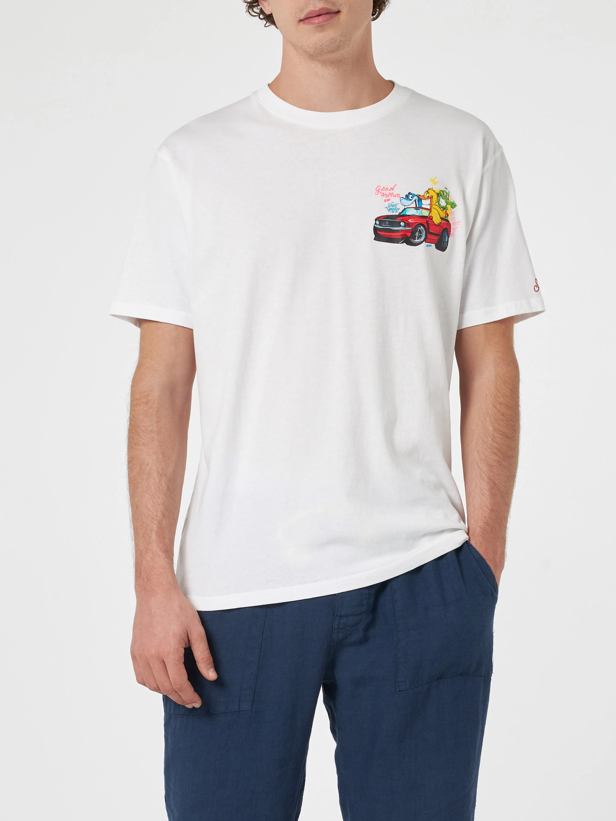 Cryptopuppets Good Fella katoenen T-shirt voor heren met geplaatste print