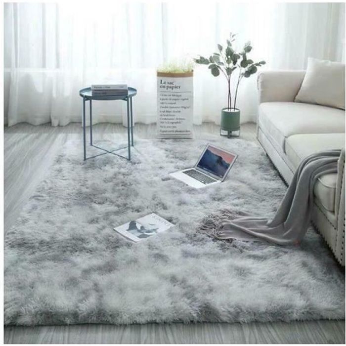 Shaggy Living Room Rug 160 x 230cm in Plush Grey