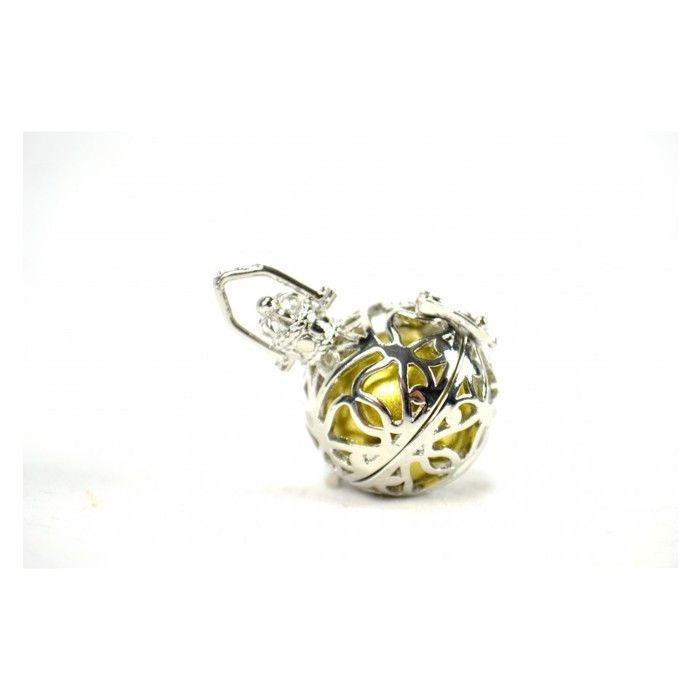 Colar da moda com pingente de metal prateado para gestantes