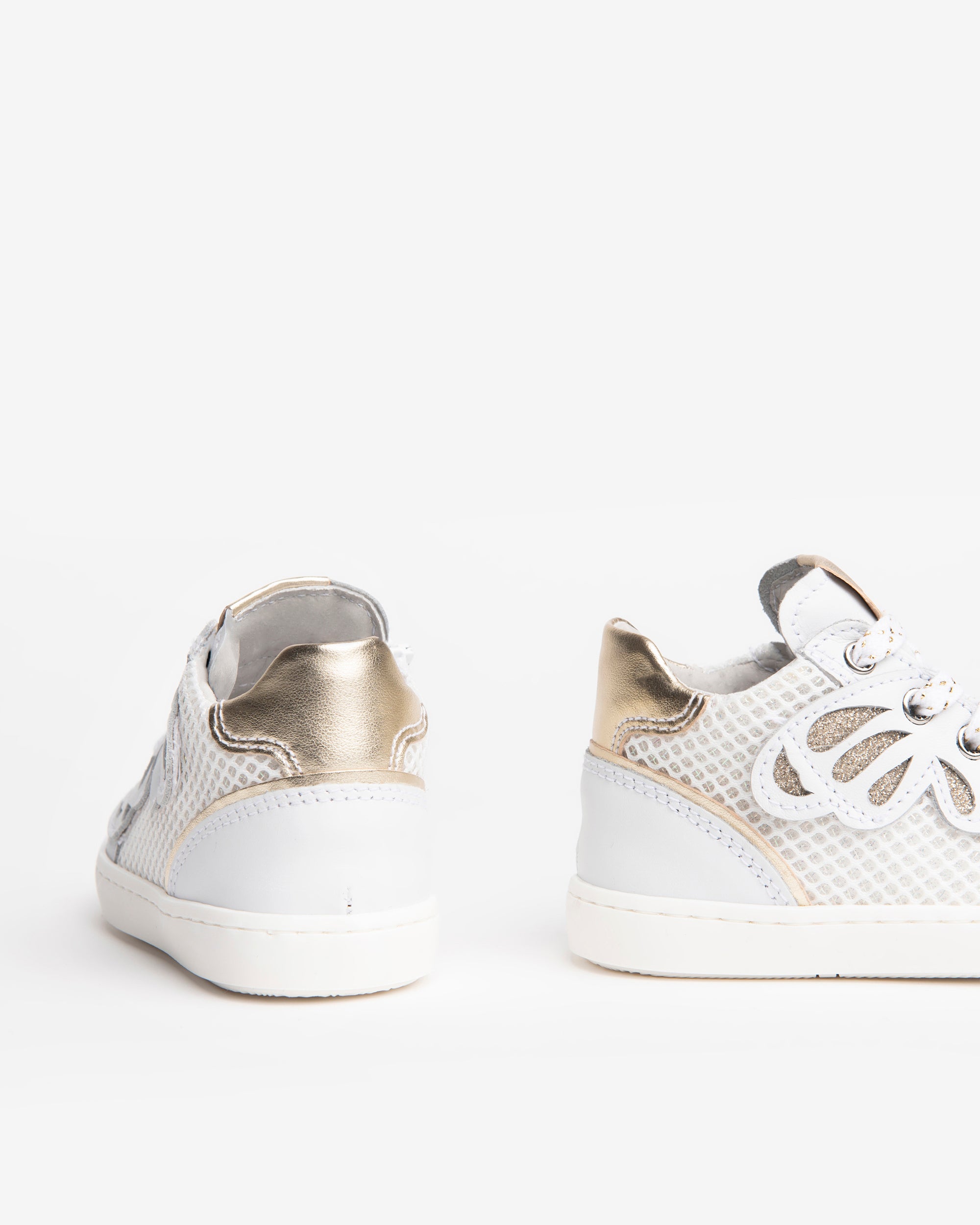  Baskets pour filles en cuir et matière technique