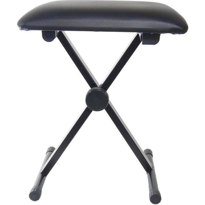DynaSun Compact MKCH Style-X -pianopekinjakkara, musta, säädettävä korkeus, koskettimille, pianolle, syntetisaattorille, työasemalle