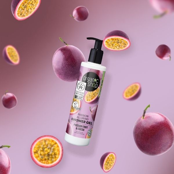 Гел за туширање Organic Shop Passion са маракујом и какаом 280 мл