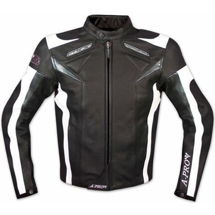 Leather Motorcycle Sport Biker Jacket C...