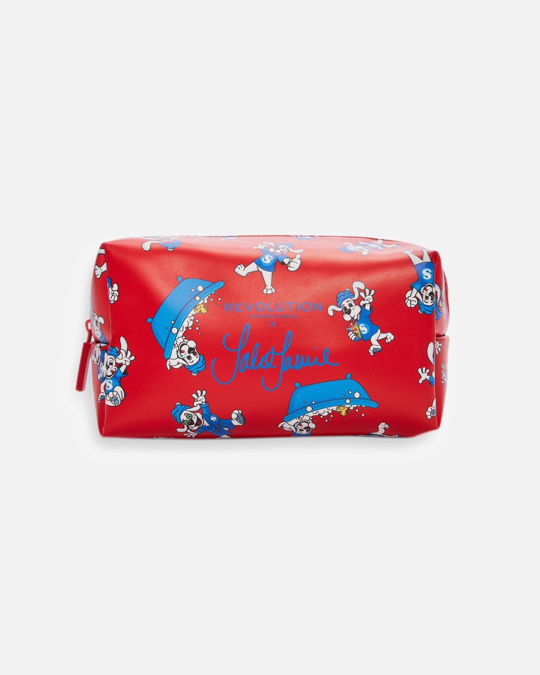 Kozmetická taška Revolution Skincare Kozmetická taška Revolution Skincare x Jake Jamie Slush Puppy Red - 70 gramov