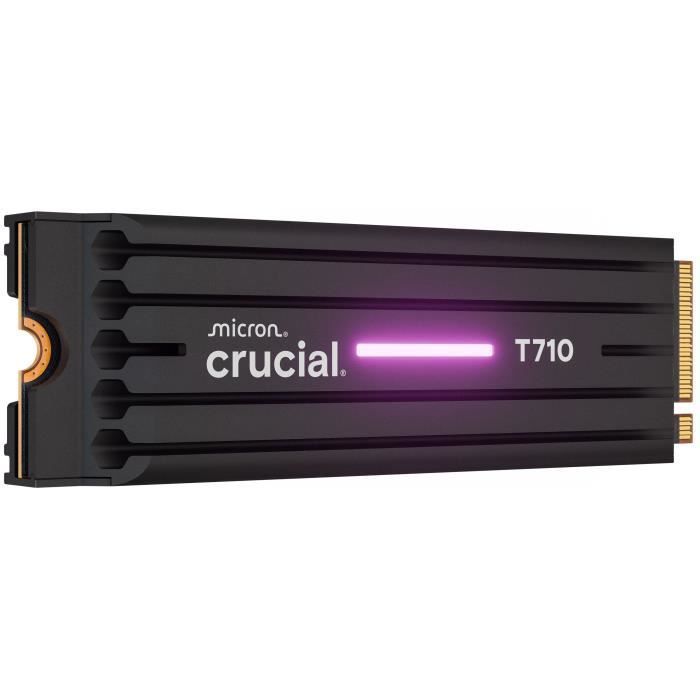 CRUCIAL - SSD interno - T710 - 1TB - con dissipatore di calore - PCIe Gen5 NVMe M.2