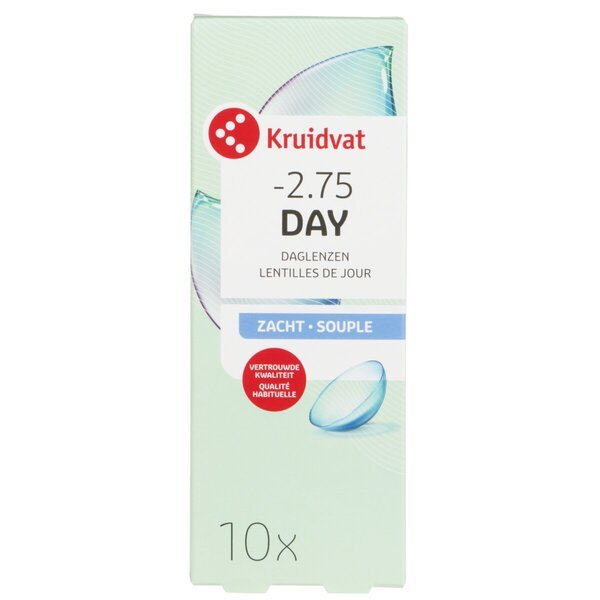 Kruidvat Opticare -2.75 Мека дневна сочива<br>Медицински уређај - 10 комада